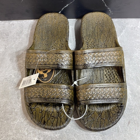 Pali Hawaii Unisex Slides Brown Size 8m - Picture 6 of 8